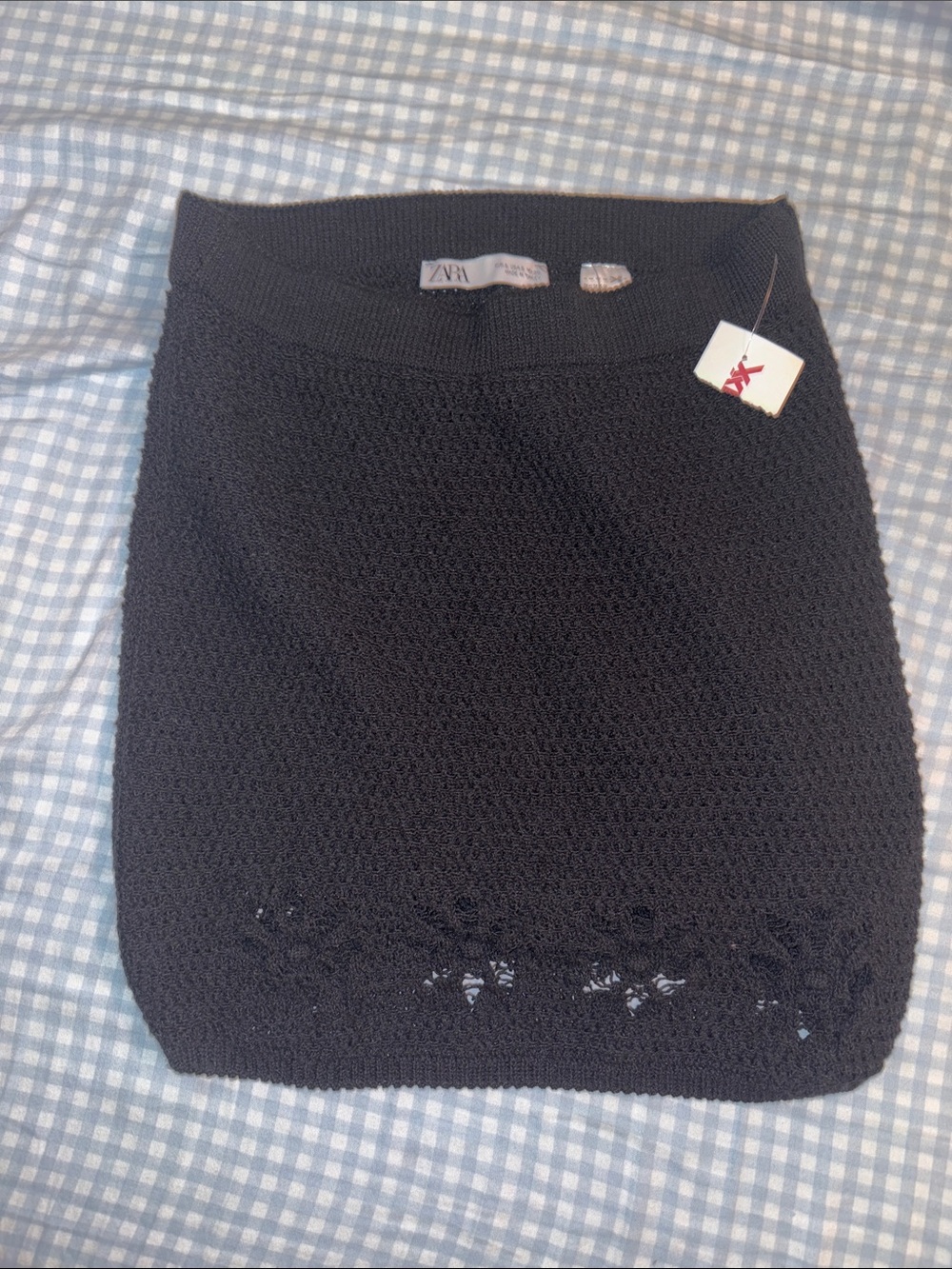 Zara Black Knit skirt NWT size small